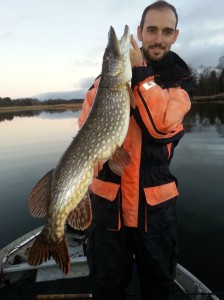 Ännu en fin gädda på en fiskeguidning med fiskeguide Mikael Puhakka www.fishguide.se 