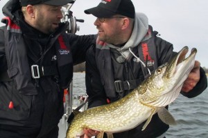 Gäddfiske med Normark, en av många gäddor! www.fishguide.se