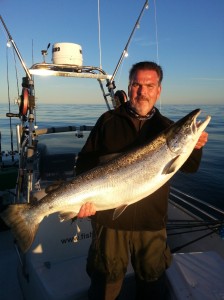 Grymt laxfiske, 8 st vandringslaxar landade - största 16,8 kg!!